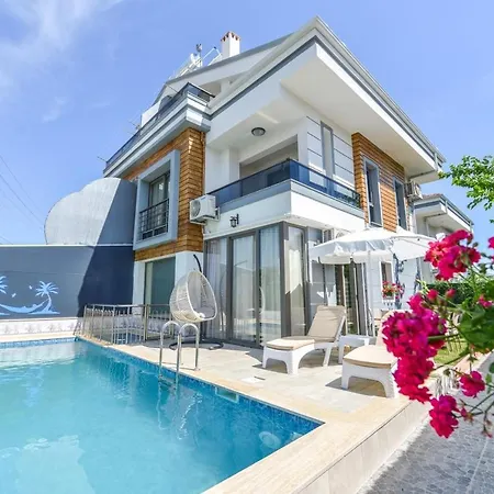 • Jakuzili Mustakil Havuzlu Lux Yeni Bati Villasi 페티예